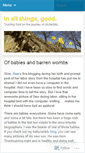 Mobile Screenshot of inallthingsgood.wordpress.com