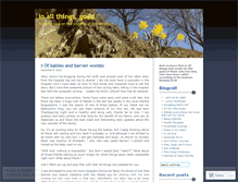 Tablet Screenshot of inallthingsgood.wordpress.com