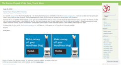 Desktop Screenshot of karmaproject.wordpress.com