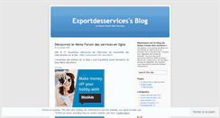 Desktop Screenshot of exportdesservices.wordpress.com