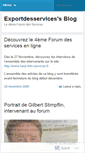 Mobile Screenshot of exportdesservices.wordpress.com