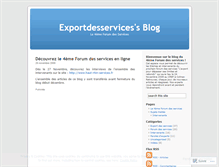 Tablet Screenshot of exportdesservices.wordpress.com