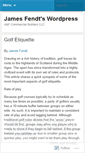Mobile Screenshot of jamesfendt.wordpress.com
