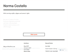 Tablet Screenshot of normacostello.wordpress.com