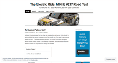 Desktop Screenshot of electricride.wordpress.com