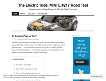 Tablet Screenshot of electricride.wordpress.com