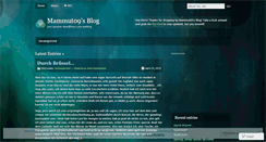Desktop Screenshot of mammut09.wordpress.com