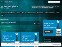 Tablet Screenshot of ivegoogledit.wordpress.com