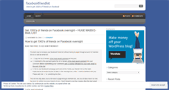 Desktop Screenshot of facebookfriendlist.wordpress.com