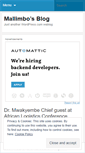 Mobile Screenshot of mallimbo.wordpress.com