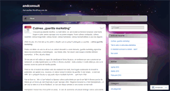 Desktop Screenshot of andconsult.wordpress.com