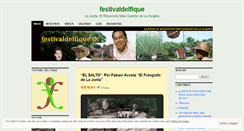 Desktop Screenshot of festivaldelfique.wordpress.com