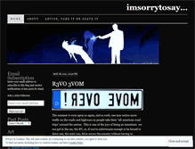 Tablet Screenshot of imsorrytosay.wordpress.com