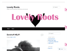 Tablet Screenshot of lovelyroots.wordpress.com