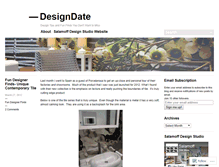 Tablet Screenshot of designdate.wordpress.com