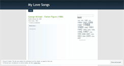 Desktop Screenshot of mylovesongs.wordpress.com