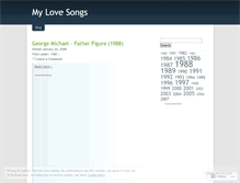 Tablet Screenshot of mylovesongs.wordpress.com