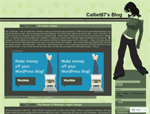 Tablet Screenshot of calliet87.wordpress.com