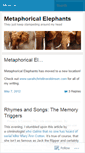 Mobile Screenshot of metaphoricalelephants.wordpress.com