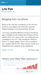Mobile Screenshot of lifepak.wordpress.com