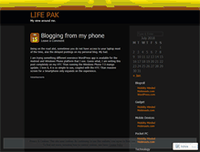 Tablet Screenshot of lifepak.wordpress.com