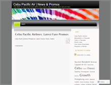 Tablet Screenshot of cebupacificair.wordpress.com