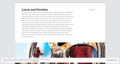 Desktop Screenshot of laurieandchristian.wordpress.com