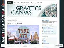 Tablet Screenshot of gravityscanvas.wordpress.com