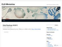Tablet Screenshot of clgministries.wordpress.com