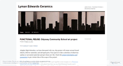 Desktop Screenshot of lymanedwardsceramics.wordpress.com