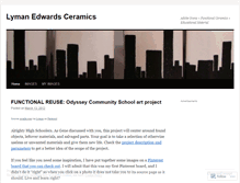 Tablet Screenshot of lymanedwardsceramics.wordpress.com