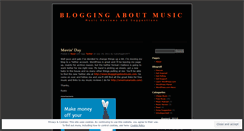 Desktop Screenshot of mebloggingaboutmusic.wordpress.com