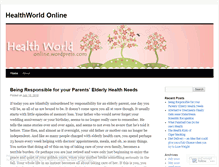 Tablet Screenshot of healthworldonline.wordpress.com