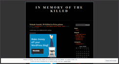 Desktop Screenshot of iranmemorial.wordpress.com