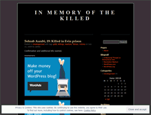 Tablet Screenshot of iranmemorial.wordpress.com