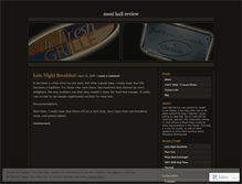 Tablet Screenshot of mealhallreview.wordpress.com