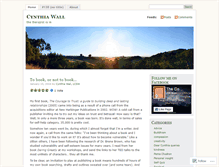 Tablet Screenshot of cynthiawall.wordpress.com