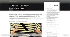 Desktop Screenshot of gadgetlatest.wordpress.com