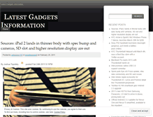 Tablet Screenshot of gadgetlatest.wordpress.com