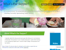 Tablet Screenshot of itssuppertime.wordpress.com