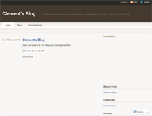 Tablet Screenshot of clementchew88.wordpress.com