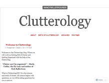 Tablet Screenshot of clutterology.wordpress.com