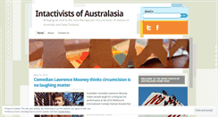 Desktop Screenshot of intactivistsofaustralasia.wordpress.com