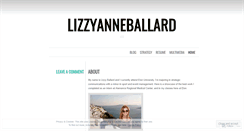 Desktop Screenshot of lizzyanneballard.wordpress.com