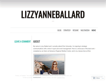 Tablet Screenshot of lizzyanneballard.wordpress.com