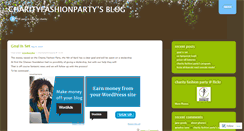 Desktop Screenshot of charityfashionparty.wordpress.com