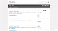 Desktop Screenshot of cyberdenton.wordpress.com