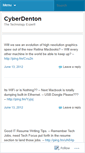 Mobile Screenshot of cyberdenton.wordpress.com