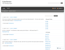 Tablet Screenshot of cyberdenton.wordpress.com