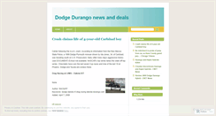 Desktop Screenshot of dodgedurango.wordpress.com